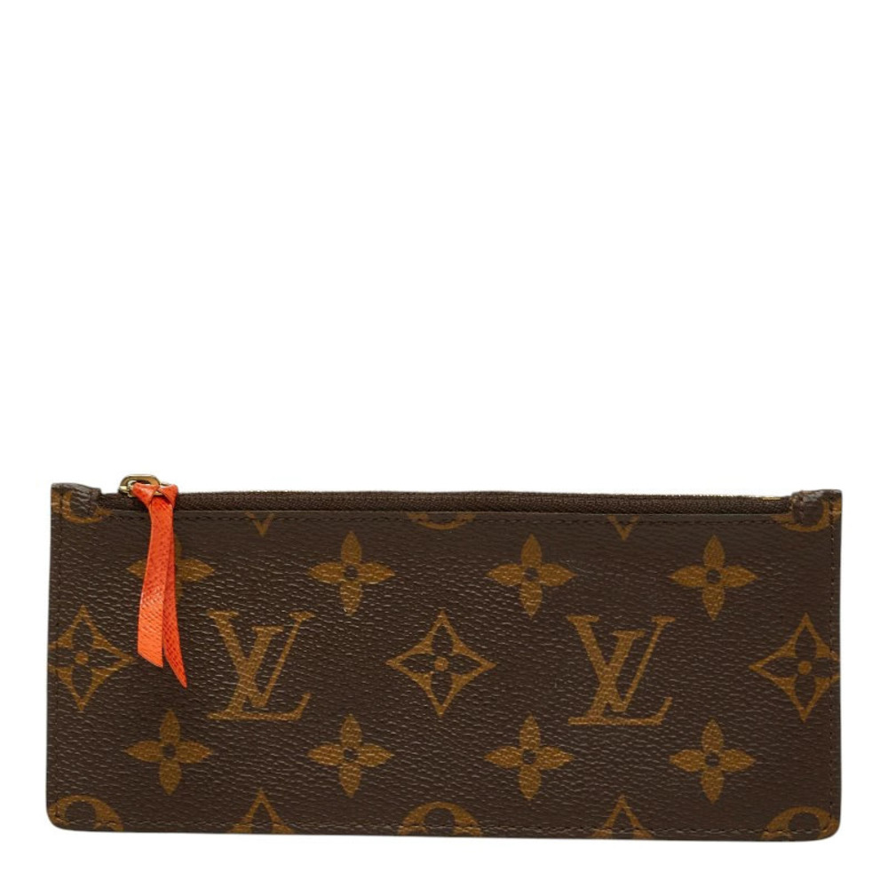 Louis Vuitton Monogram Pochette Felicie attached Pouch Clutch brown